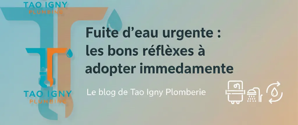 Fuite d'eau urgente : les bons réflexes à adopter immédiatement